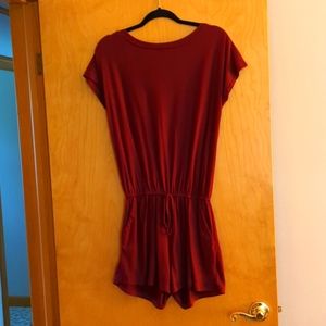 Maroon Tshirt romper